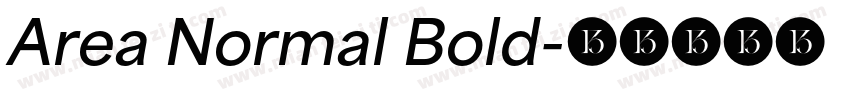 Area Normal Bold字体转换